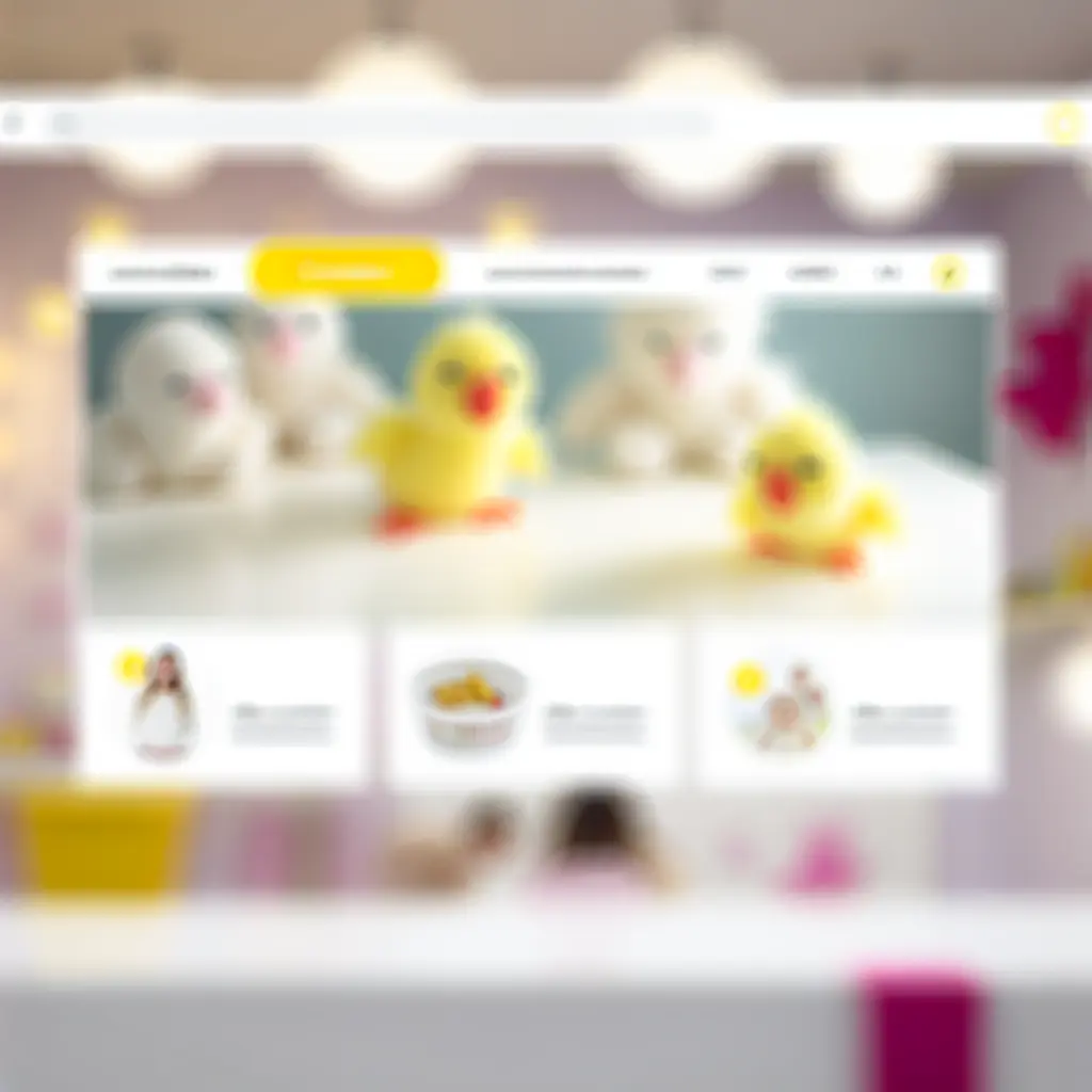 Ilustración de panel de cuenta con juguetes de pollitos