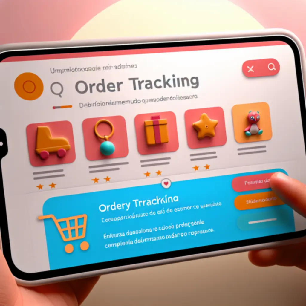 Interfaz ilustrativa de seguimiento de pedidos en ChickToy.com